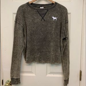 Victoria’s Secret PINK Waffle Knit Long-sleeve Top